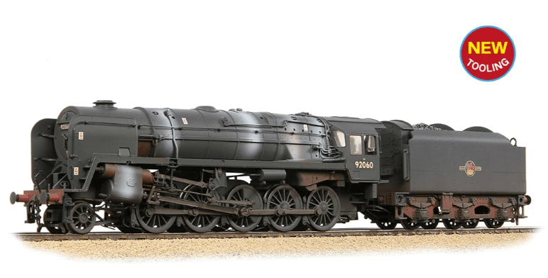 Bachmann Branchline 32 - 862 OO Scale BR Std 9F (Tyne Dock) with BR1B Tender 92060 BR Black (Late Crest) Weathered - Hobbytech Toys