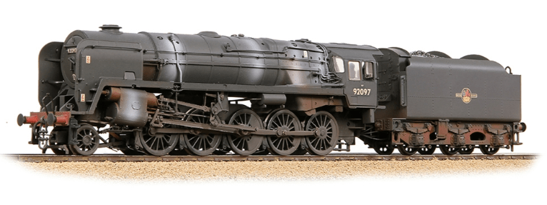 Bachmann Branchline 32 - 862ASF OO Scale BR Std 9F (Tyne Dock) with BR1B Tender 92097 BR Black (Late Crest) Weathered - DCC/Sound - Hobbytech Toys