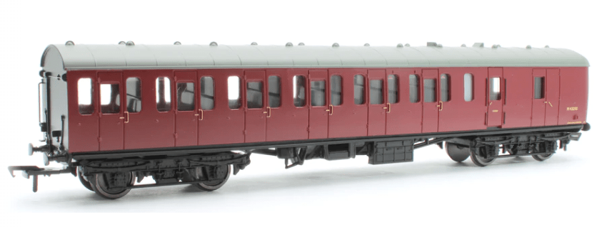 Bachmann Branchline 34 - 631A OO Scale BR Mk1 57ft Suburban BS Brake Second BR Crimson - Hobbytech Toys