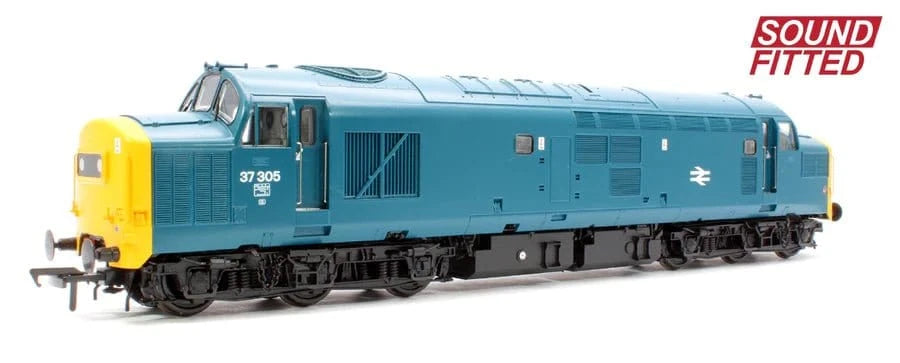 Bachmann Branchline 35 - 303SF OO Class 37/0 Centre Headcode 37305 BR Blue - DCC/Sound - Hobbytech Toys
