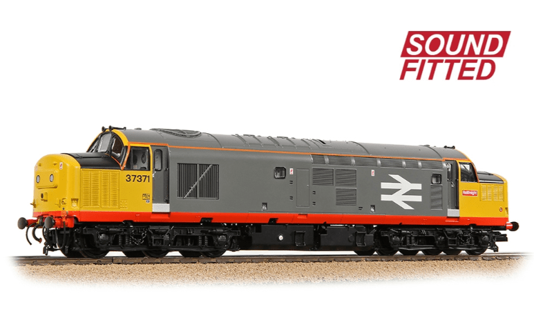 Bachmann Branchline 35-305SF OO Scale Class 37/0 Centre Headcode 37371 BR Railfeight (Red Stripe) - DCC/Sound - Hobbytech Toys
