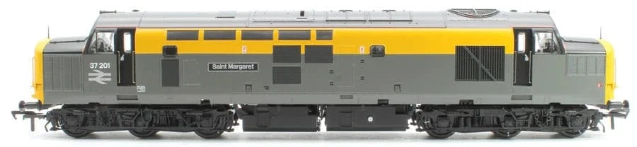 Bachmann Branchline 35 - 308 OO Class 37/0 Centre Headcode 37201 BR Grey & Yellow Diesel - DC** - Hobbytech Toys