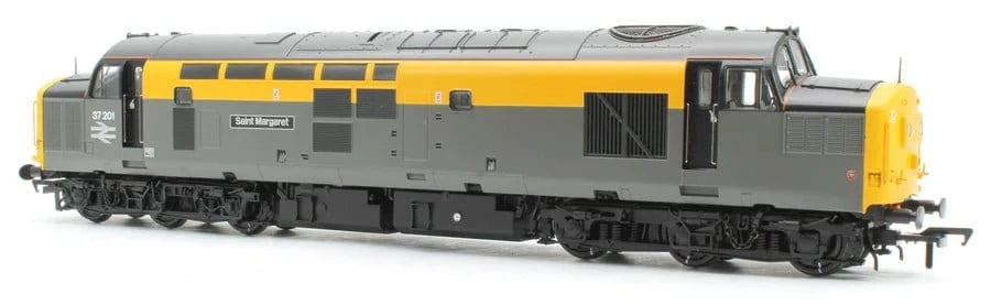 Bachmann Branchline 35 - 308SF OO Class 37/0 Centre Headcode 37201 BR Grey & Yellow Diesel - DCC/Sound - Hobbytech Toys