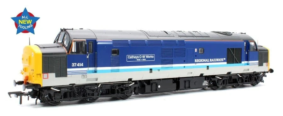 Bachmann Branchline 35 - 338 OO Class 37/4 37414 Cathays C&W Works BR Regional Diesel - DC** - Hobbytech Toys