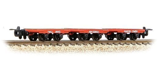 Bachmann Branchline 393-226 OO-9 Dinorwic Slate Wagons without sides 3-Pack Red - Hobbytech Toys