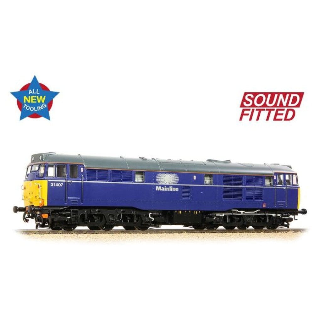 Bachmann Branchline OO Scale Class 31/4 Refurbished 31407 Mainline Freight (DCC & Sound) - Hobbytech Toys