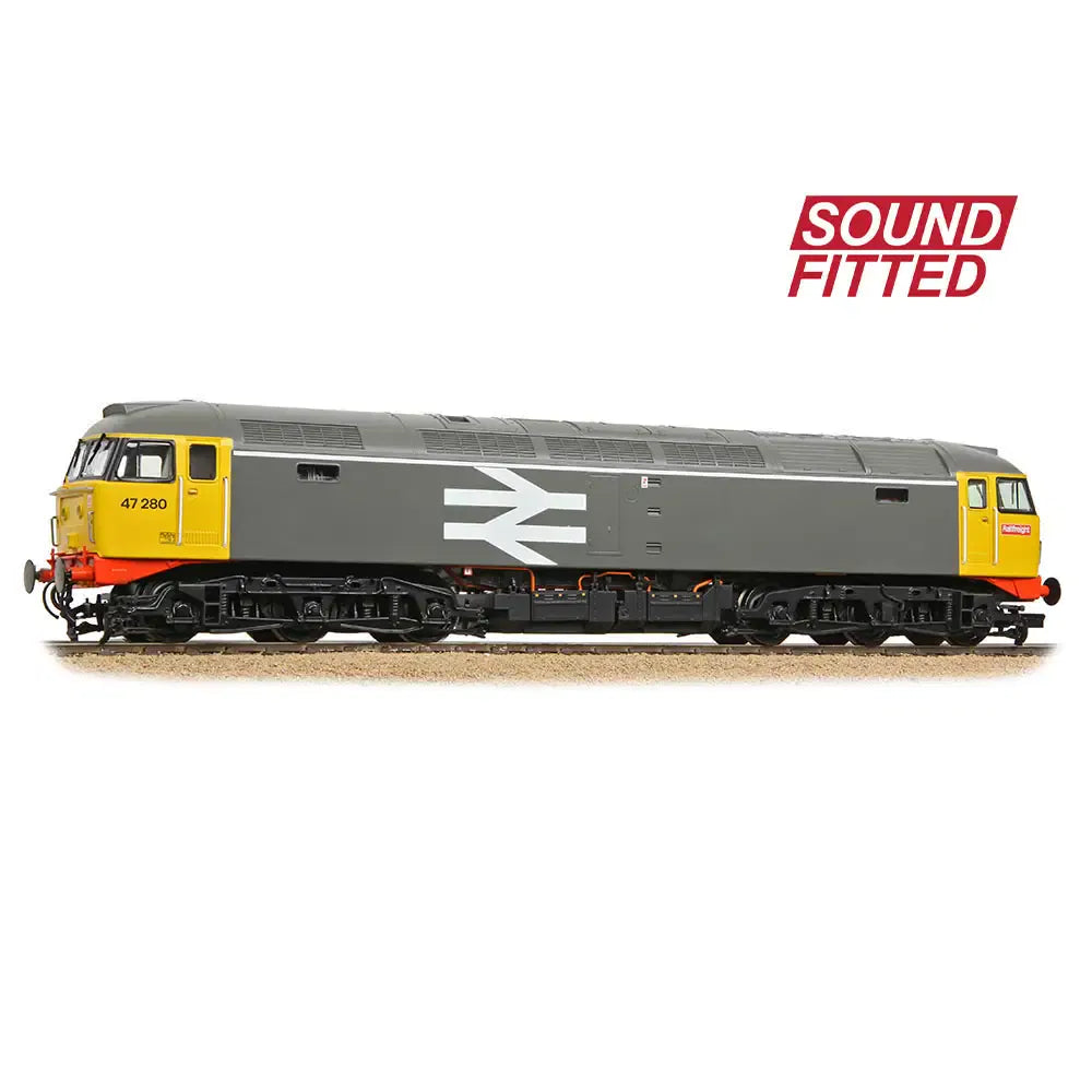 Bachmann Branchline OO Scale Class 47/0 47280 BR Railfreight Grey Diesel Loco - DCC & Sound Fitted