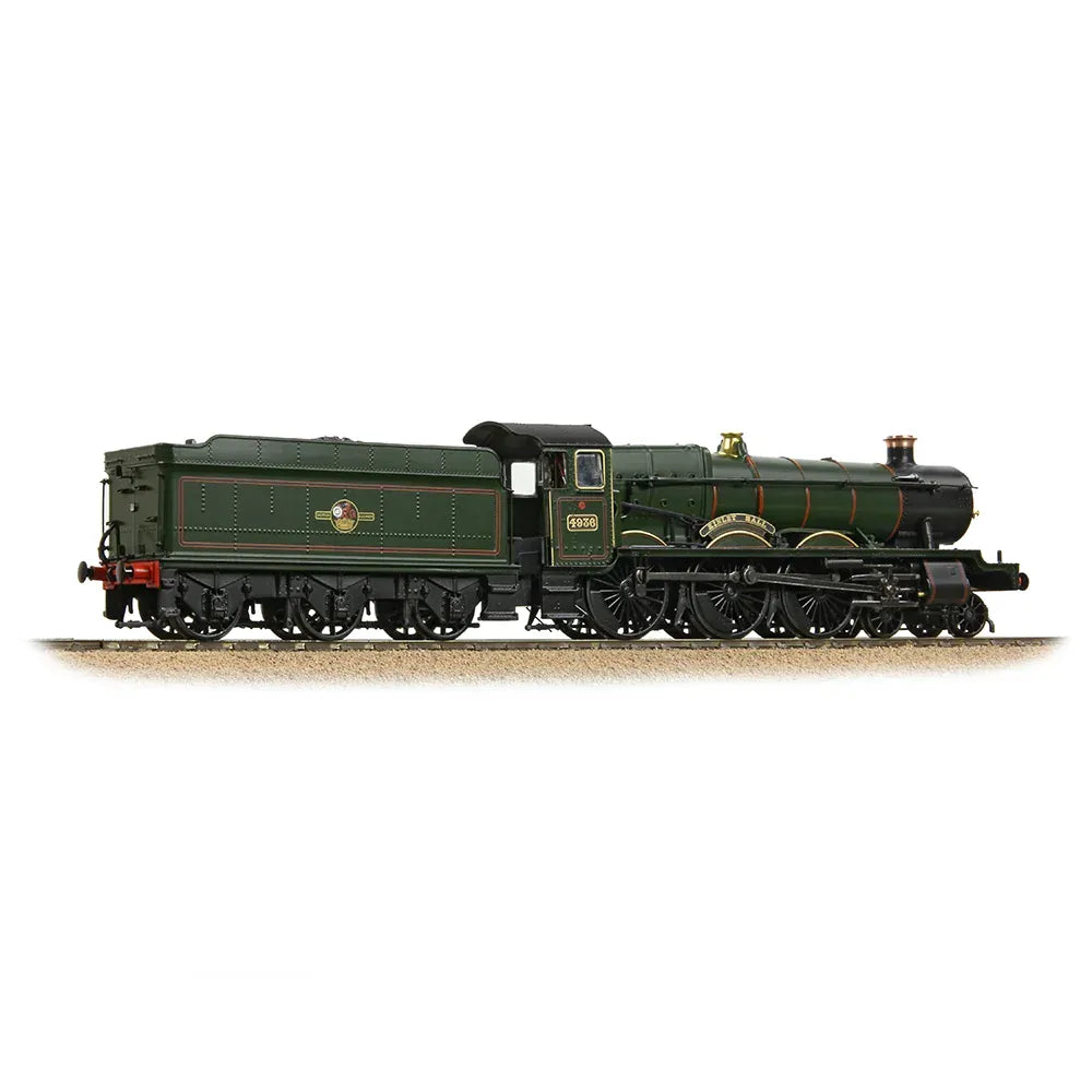 Bachmann Branchline OO Scale GWR 49XX Hall 4936 Kinlet Hall BR Lined Green (Late Crest)