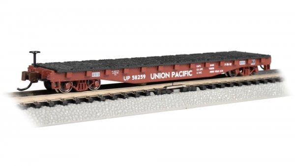 Bachmann N Scale 52ft Flat Car - Union Pacific #58259