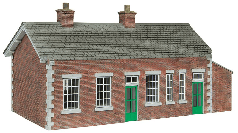 Bachmann Scenecraft 44 - 0179A OO Scale S&DJR Brick Station Green and Cream - Hobbytech Toys