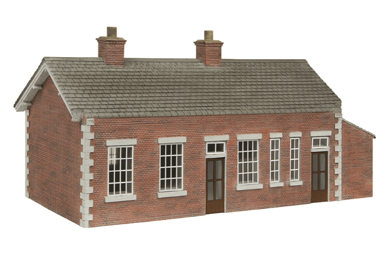 Bachmann Scenecraft 44 - 0179B OO Scale S&DJR Brick Station Chocolate and Cream - Hobbytech Toys
