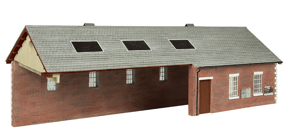 Bachmann Scenecraft 44 - 0180B OO Scale S&DJR Train Shed Chocolate and Cream - Hobbytech Toys