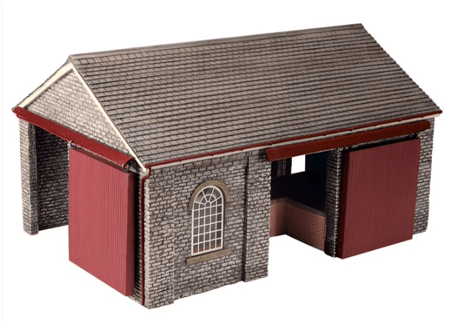 Bachmann Scenecraft 44 - 170R OO Scale Shillingstone Goods Shed Red - Hobbytech Toys