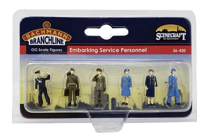 Bachmann Scenecraft OO Scale Embarking Service Personnel - Hobbytech Toys