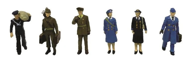 Bachmann Scenecraft OO Scale Embarking Service Personnel - Hobbytech Toys