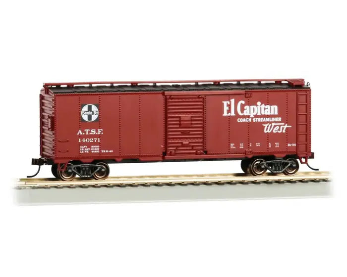Bachmann USA HO Scale 40 Santa Fe Map Box Car - El Capitan #140271