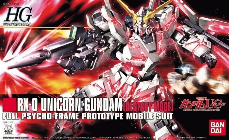 Bandai 5057399 1/144 HGUC RX - 0 Unicorn Gundam Destroy Mode - Hobbytech Toys