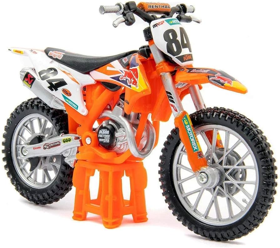 Bburago 1/18 2018 KTM 450 SX - F Factory Edition Herling Diecast Model - Hobbytech Toys