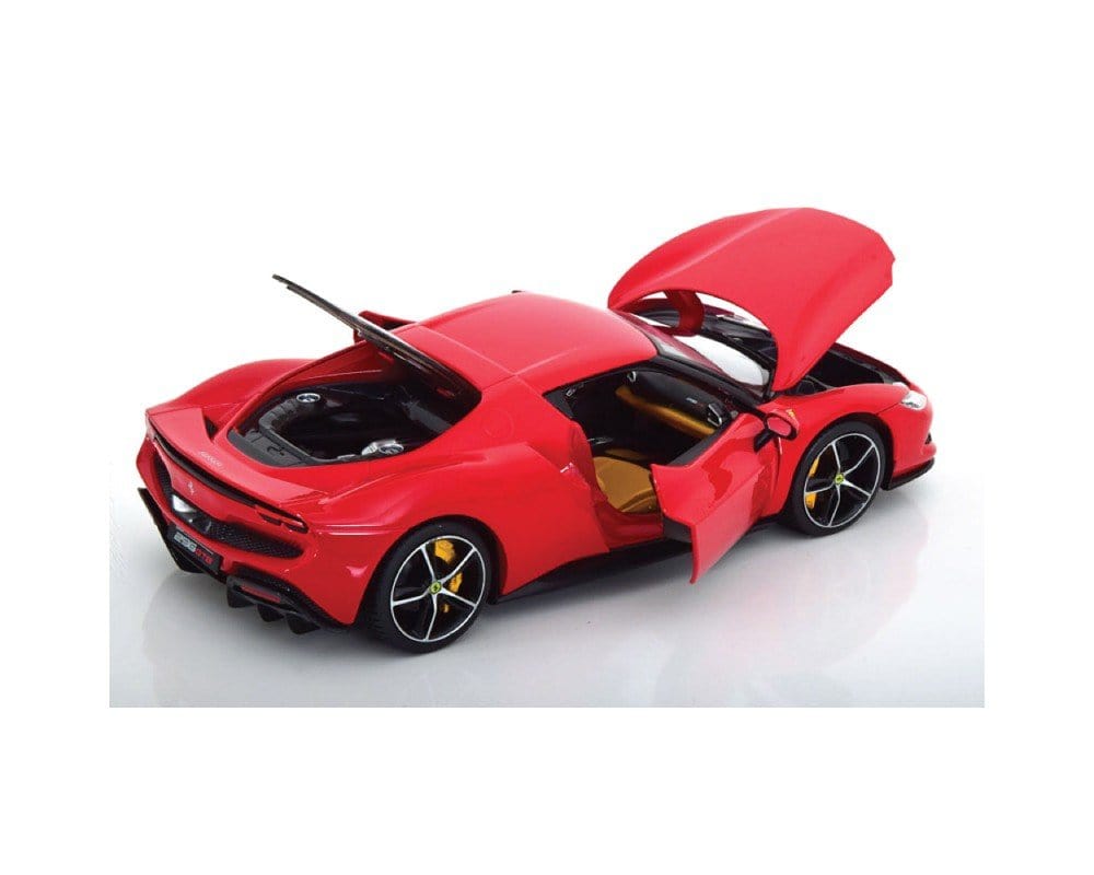 Bburago 1/18 2022 Ferrari 296 GTB - Rosso Corsa Diecast Model - Hobbytech Toys