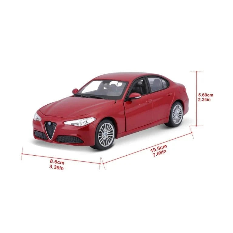 Bburago 1/24 2020 Alfa Romeo Giulia Saloon Diecast Model - Hobbytech Toys
