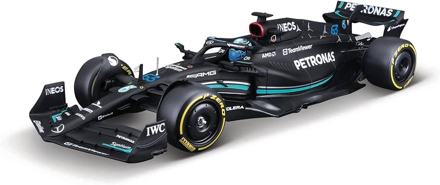Bburago 1/24 2023 F - 1 Mercedes W 14 #63 Russell in Showcase Diecast Model - Hobbytech Toys