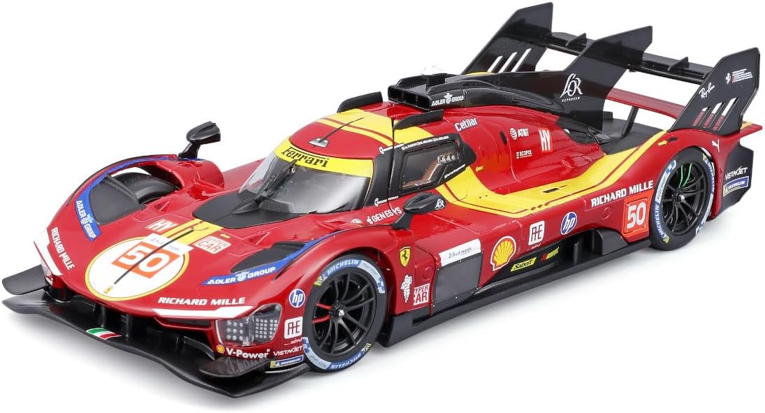Bburago 1/24 2025 Ferrari 499P Le Mans Hypercar #50 Diecast Model