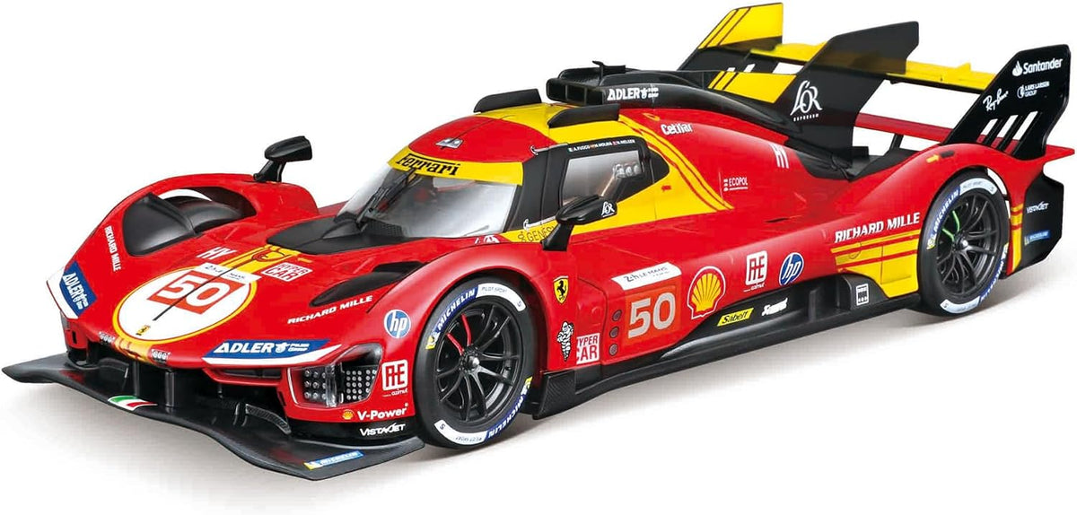Bburago 1/24 Model Kit - 2024 Ferrari 499P Red #50 Diecast Model