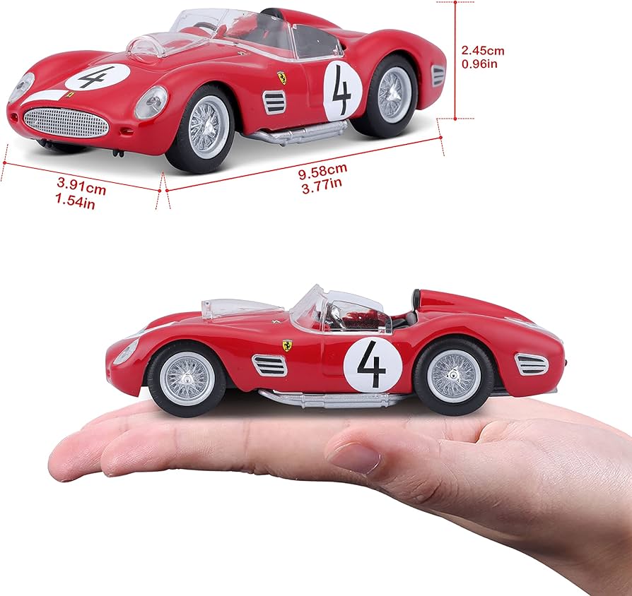 Bburago 1/43 1959 Ferrari 250 Testa Rossa #4 Diecast Model - Hobbytech Toys