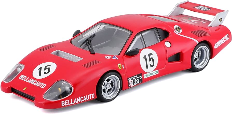 Bburago 1/43 1981 Ferrari Berlinetta Boxer Series II #15 Diecast Model - Hobbytech Toys