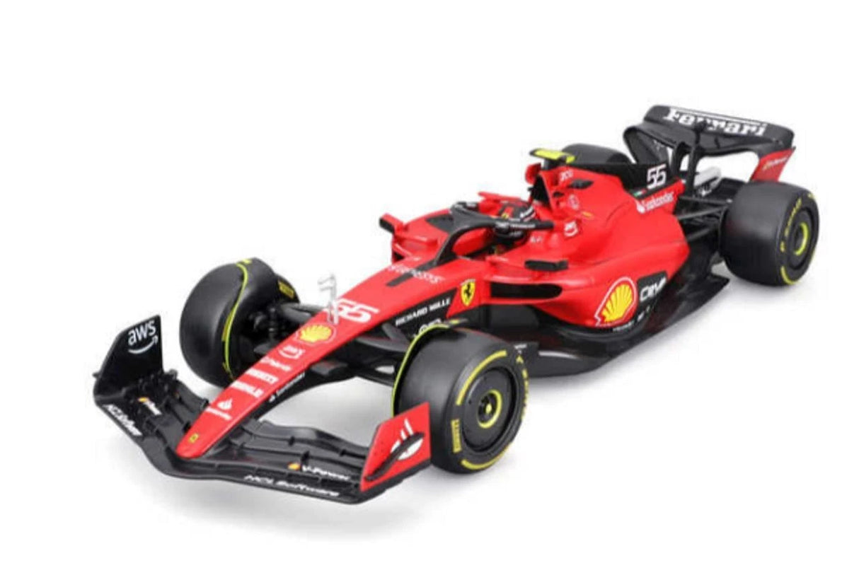 Bburago 1/43 2023 F - 1 Ferrari SF - 23 #55 Sainz WB Diecast Model - Hobbytech Toys