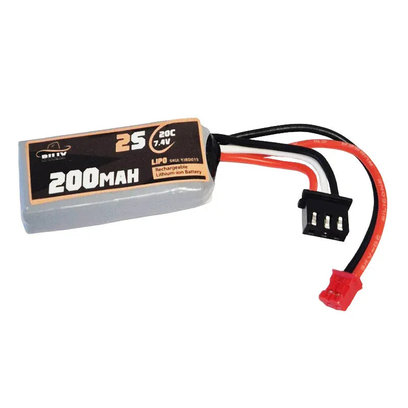 Billy RC 200mAh 2S 7.4V 20C LiPo Battery with PH2.0 Connector, Axial SCX30