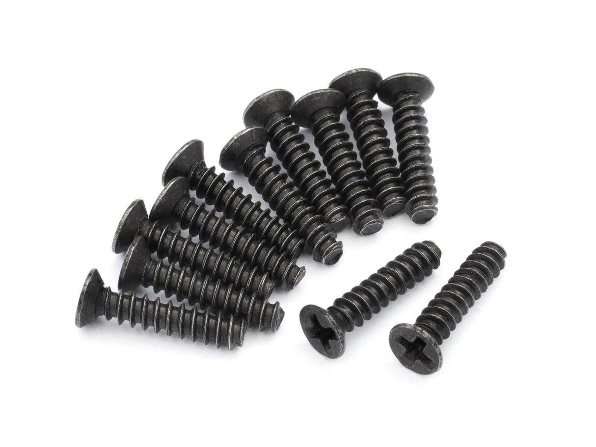 BlackZon 540050 Slyder Countersunk Self Tapping 2.6x12mm (12pcs) - Hobbytech Toys