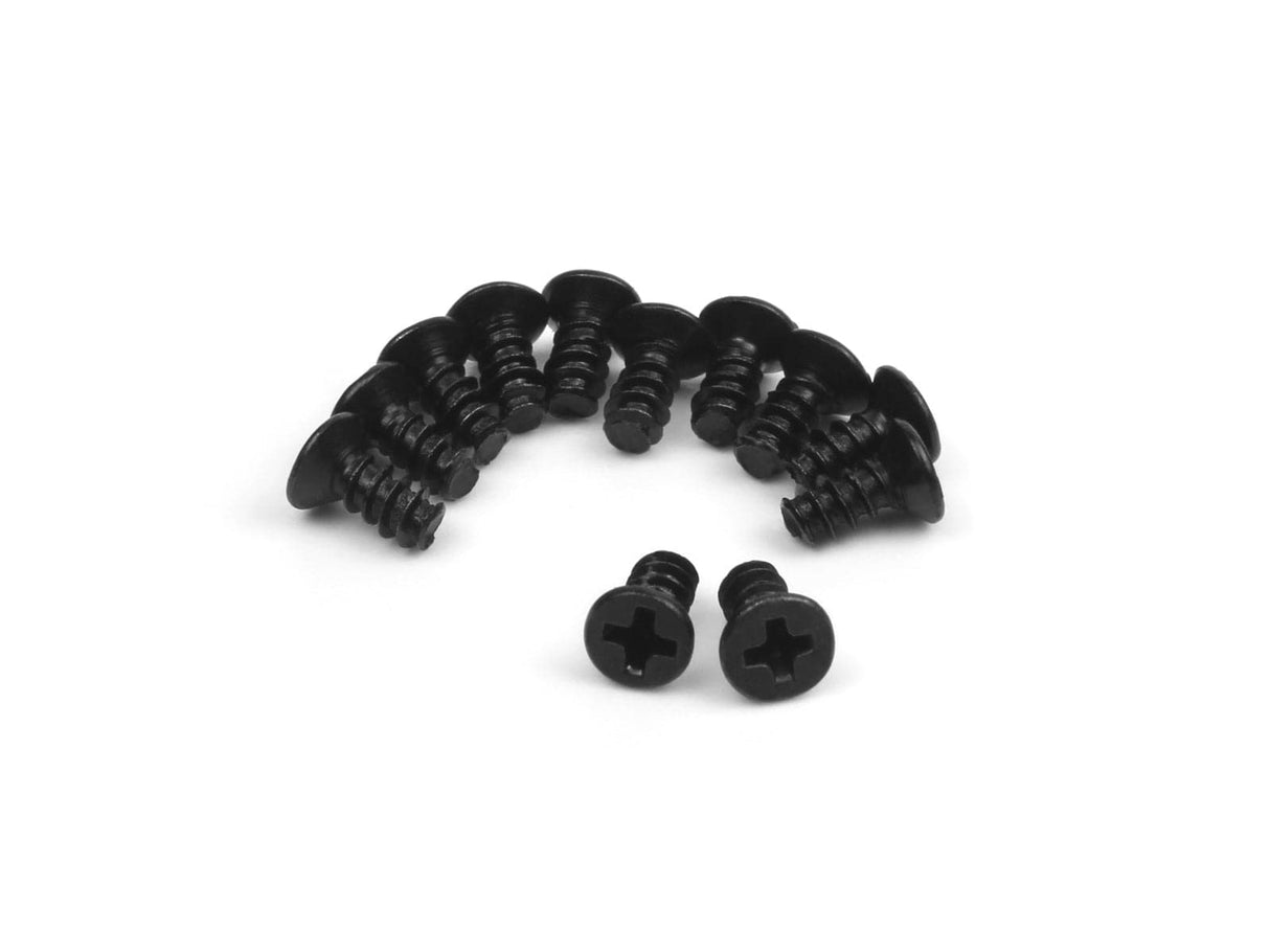Blackzon 540155 Smyter Countersunk Self Tapping Screws 2.6x6mm (12pcs) - Hobbytech Toys