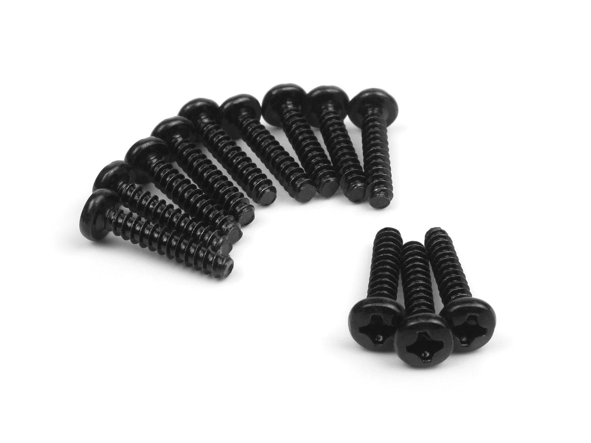 Blackzon 540156 Smyter Pan Head Self Tapping Screws 3x15mm (12pcs) - Hobbytech Toys