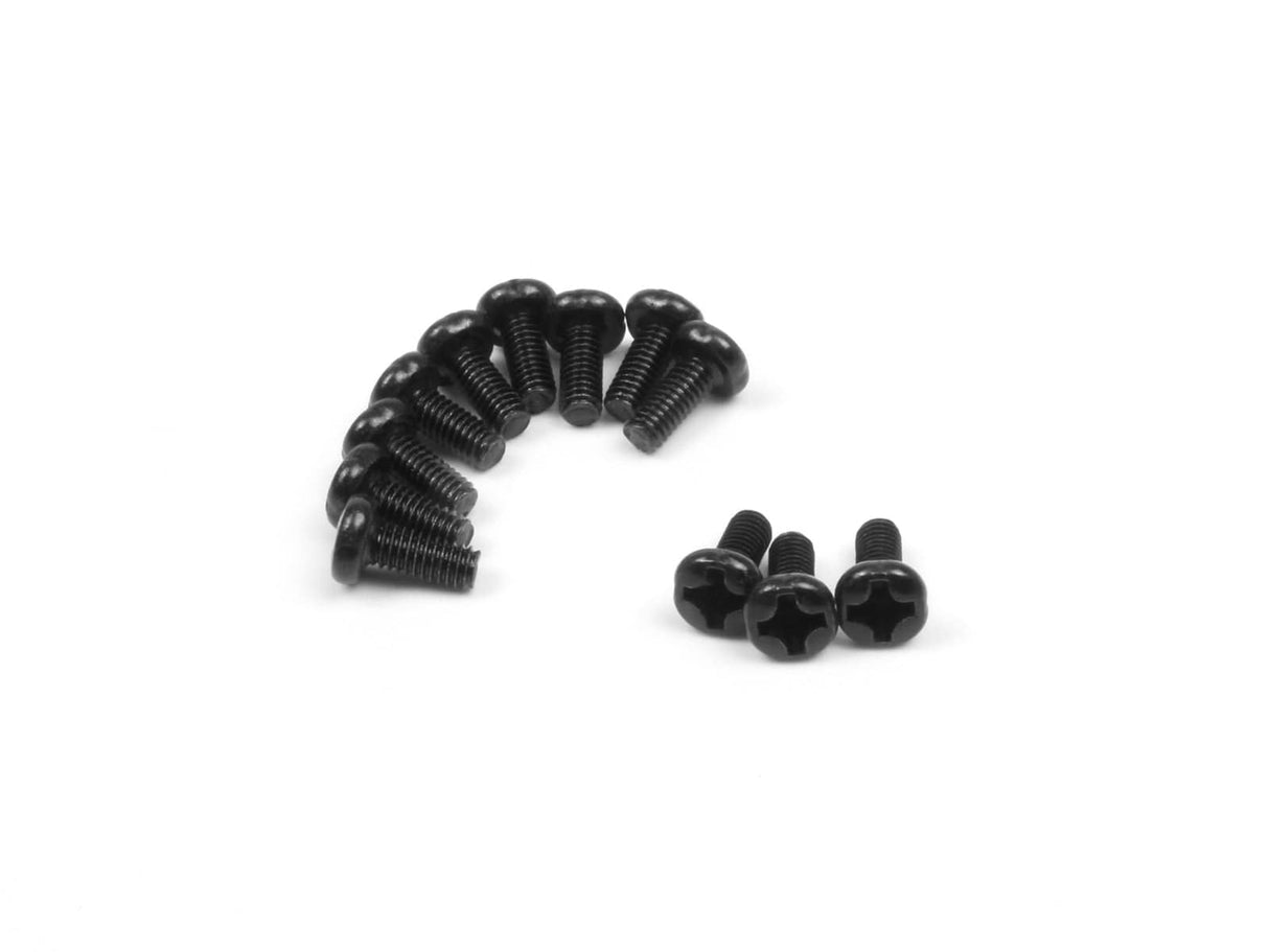 Blackzon 540157 Smyter Pan Head Screws 2.5x6mm (12pcs) - Hobbytech Toys