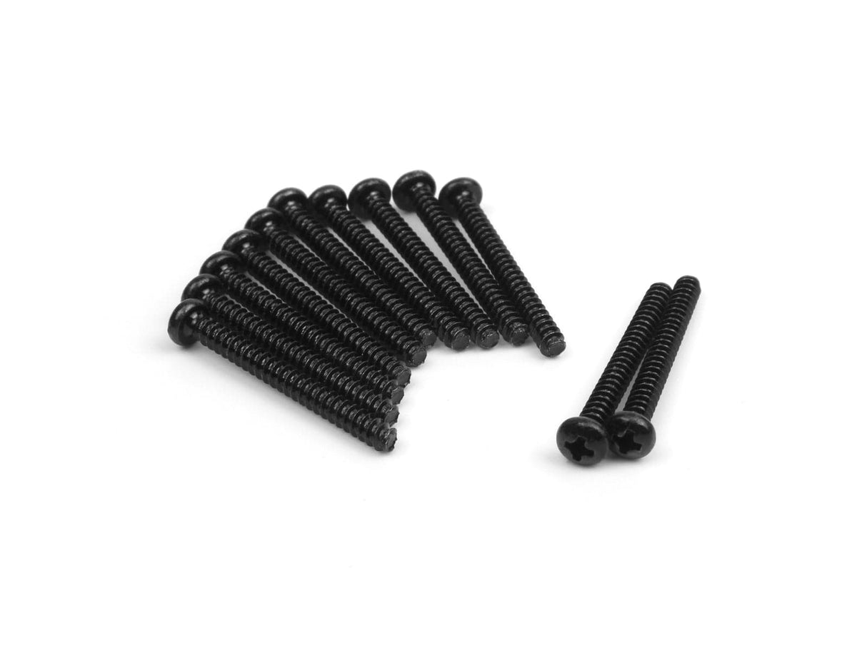 Blackzon 540159 Smyter Pan Head Self Tapping Screws 2.6x25mm (12pcs) - Hobbytech Toys