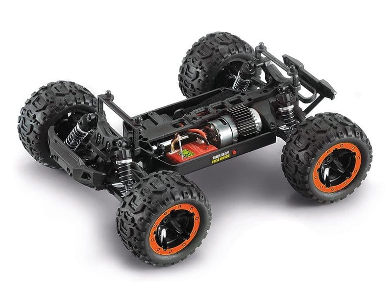 Blackzon Slyder MT 1/16 4WD Electric Monster Truck - Orange - Hobbytech Toys