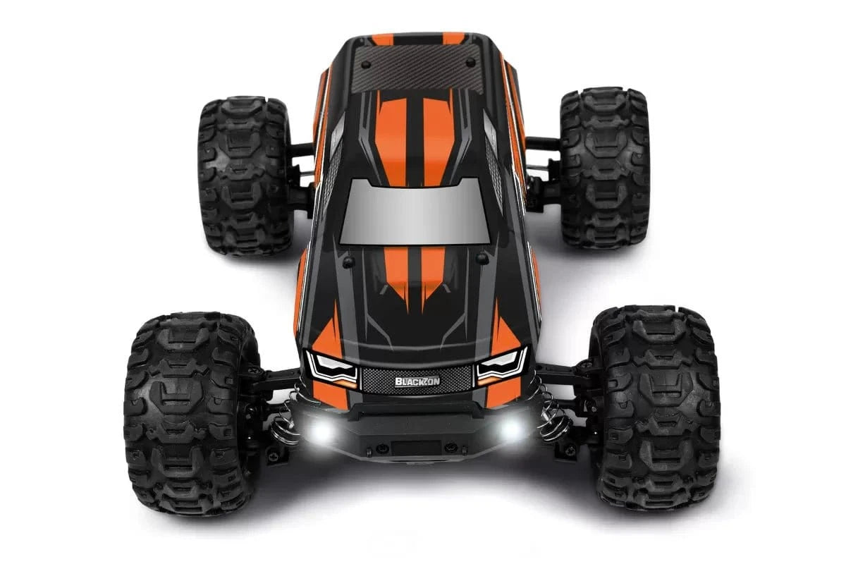 Blackzon Slyder MT 1/16 4WD Electric Monster Truck - Orange - Hobbytech Toys