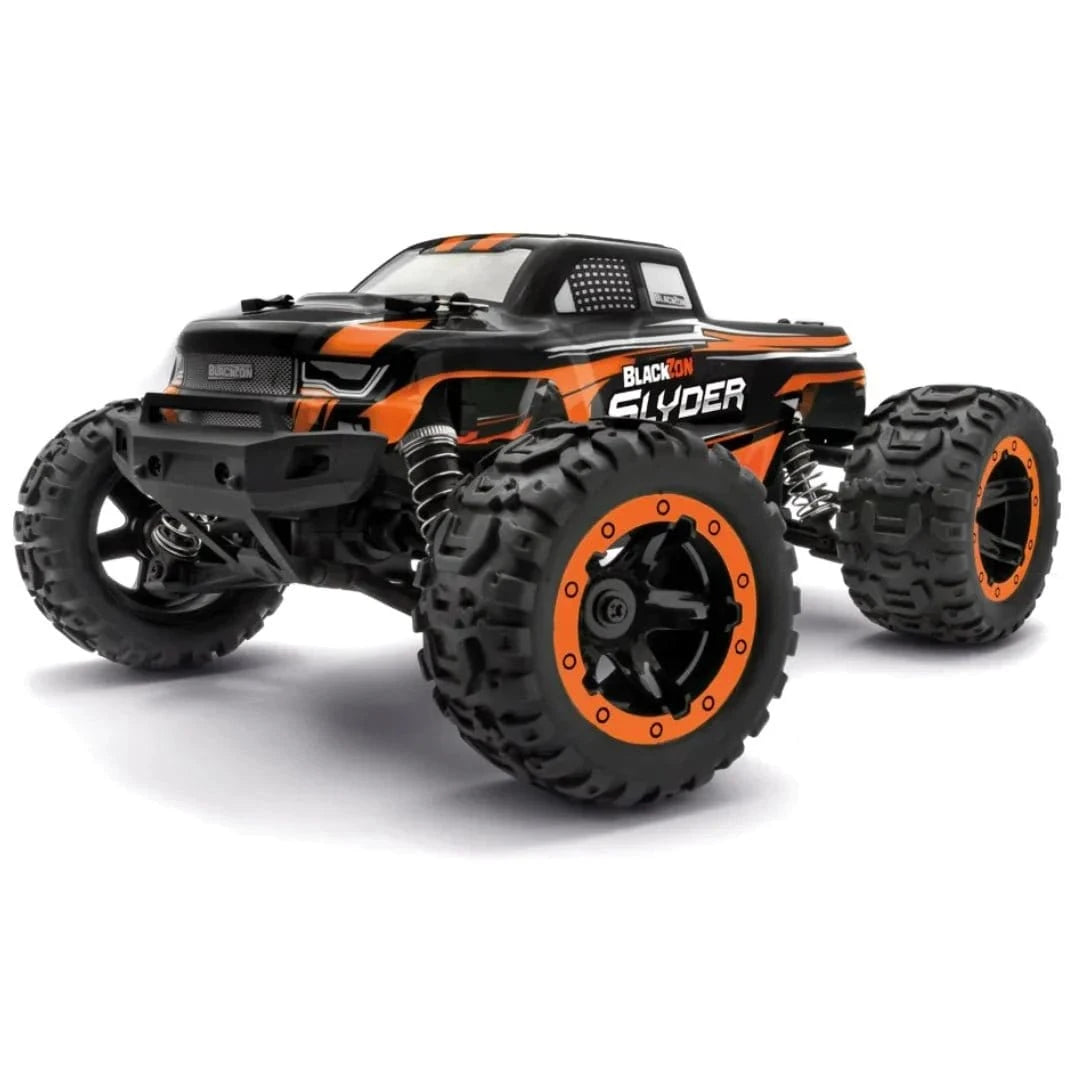 Blackzon Slyder MT 1/16 4WD Electric Monster Truck - Orange - Hobbytech Toys