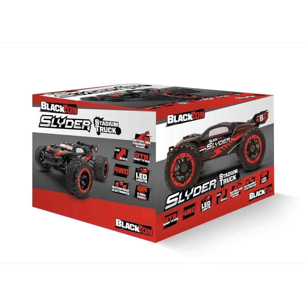 Blackzon Slyder ST 1/16 4WD Electric Stadium Truck - Red - Hobbytech Toys