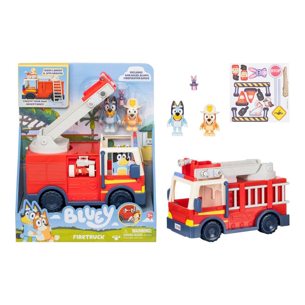 Bluey S10 Firetruck With Figures - Hobbytech Toys