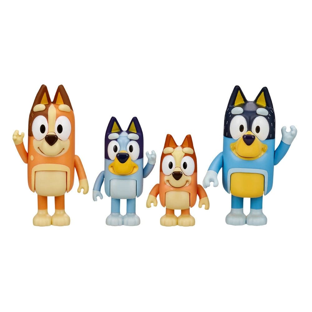 Bluey S11 Figure 4 Pack - Bluey & Family Assorted (1) - Hobbytech Toys