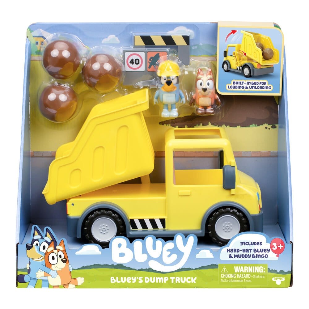 Bluey S12 Dump Truck with Figures - Hobbytech Toys