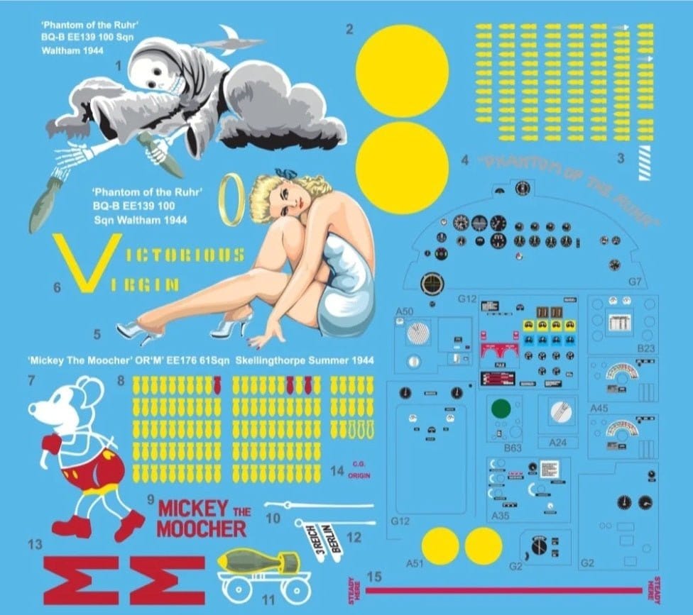 Border Model 1/32 Avro Lancaster B.MK1/III Nose w/Full Interior Plastic Model Kit - Hobbytech Toys