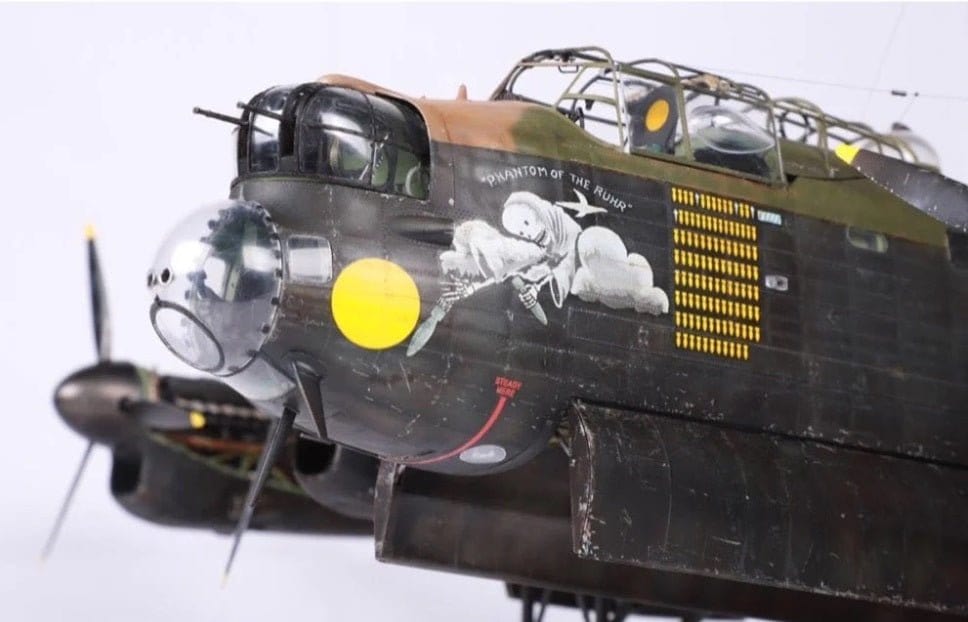 Border Model 1/32 Avro Lancaster B.MK1/III Nose w/Full Interior Plastic Model Kit - Hobbytech Toys