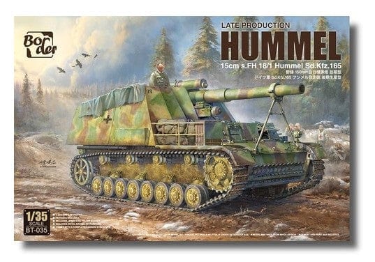 Border Model 1/35 15cm s.FH 18/1 Hummel Sd. Kfz. 165 Late Production Plastic Model Kit