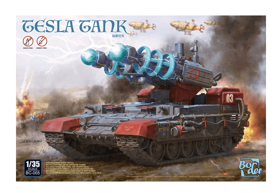 Border Model 1/35 Tesla Tank Plastic Model Kit