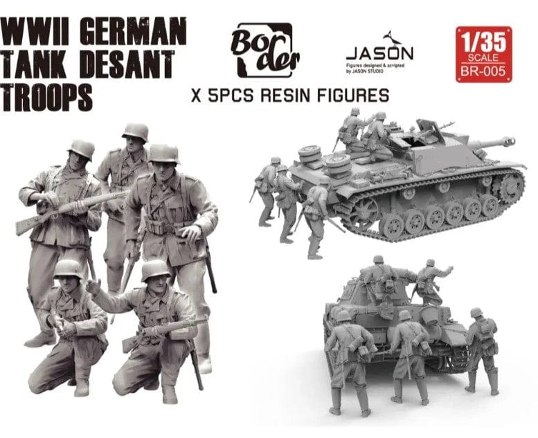 Border Model 1/35 WWII German Tank Desant Troops Plastic Model Kit