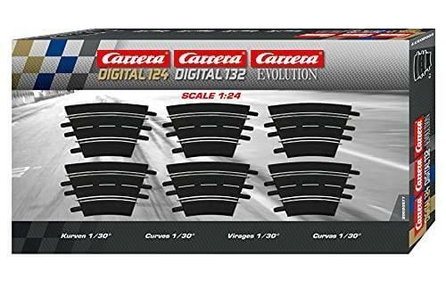 Carrera 20577 Evo/Digital Curved Track 1/30 (6pcs) Carrera SLOT CARS - PARTS