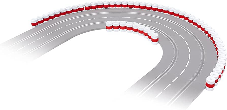 Carrera 21130 Evo/Digital Tire Wall 25cm Lengths (6pcs) Carrera SLOT CARS - PARTS